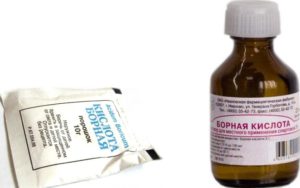 Схема использования борной кислоты