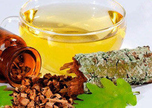 Кора дуба от потливости ног для приема внутрь