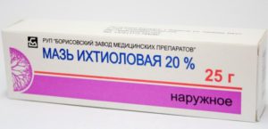 Лечение ихтиоловой мазью