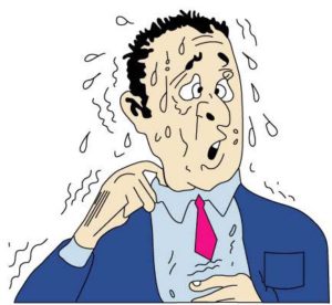 если пациент склонен к усиленному потоотделению