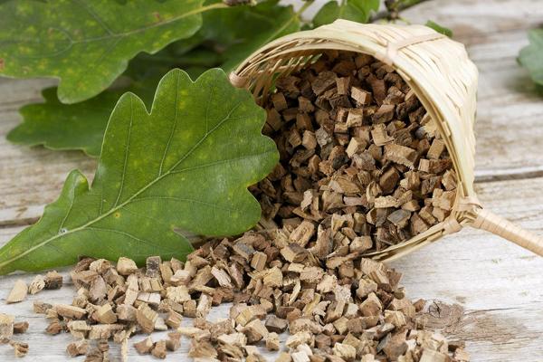 Кора дуба от потливости