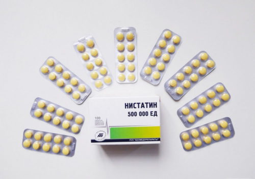 Лечение грибка таблетками Нистатин
